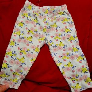 💛Floral infant pants